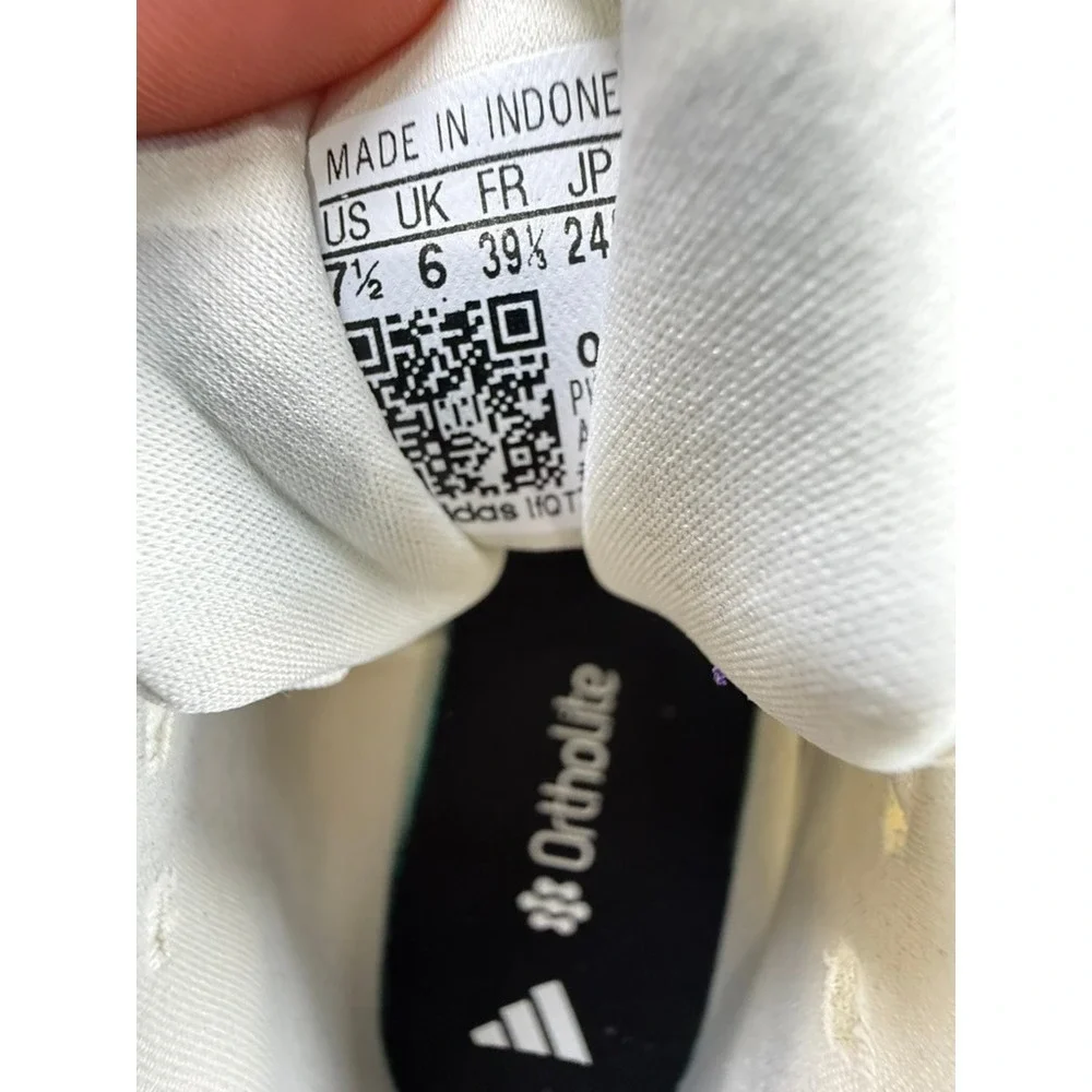 Adidas Runfalcon 5 Womens Running Shoes Off White Silver Size 7.5 Sporty Casual